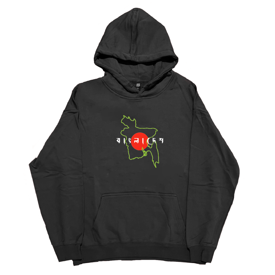 Bangladesh Map Outline - Hoodie