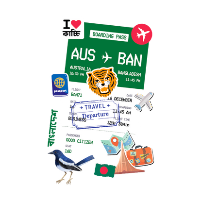 Boarding Pass Collage - Kids